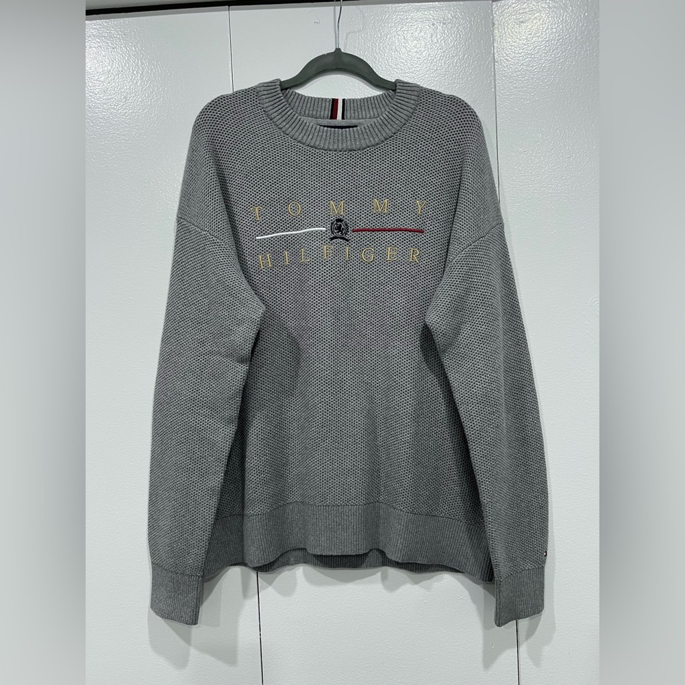 Tommy Hilfiger Gray Men’s Knit Crewneck Sweater